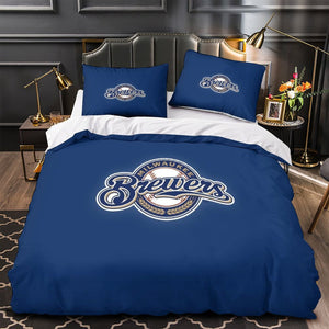 Milwaukee Brewers Bedding Set Quilt Cover Without Filler