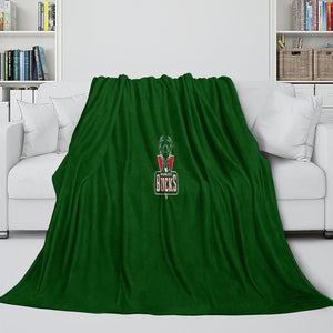 Milwaukee Bucks Blanket Flannel Fleece Throw Room Decoration