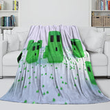 Minecraft Blanket Flannel Throw Kids Room Decoration