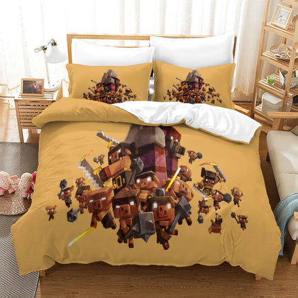 Minecraft Legends Duvet Cover Bedding Set Without Filler