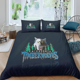 Minnesota Timberwolves Bedding Set Duvet Cover Without Filler