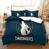 Minnesota Timberwolves Bedding Set Duvet Cover Without Filler