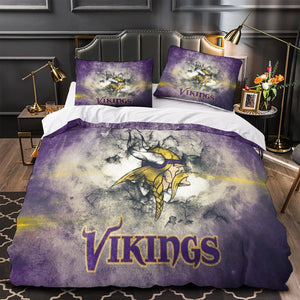 Minnesota Vikings Bedding Set Duvet Cover Without Filler