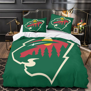 Minnesota Wild Bedding Set Quilt Duvet Cover Without Filler