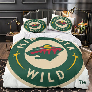 Minnesota Wild Bedding Set Quilt Duvet Cover Without Filler