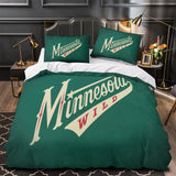 Minnesota Wild Bedding Set Quilt Duvet Cover Without Filler