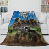 Monster Jam Steel Titans Truck Blanket Flannel Fleece Throw