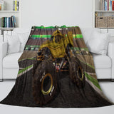 Monster Jam Steel Titans Truck Blanket Flannel Fleece Throw