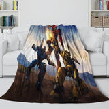 Movie Bumblebee Blanket Flannel Throw Kids Room Decoration
