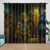 Movie Five Nights At Freddys Curtains Pattern Blackout Window Drapes