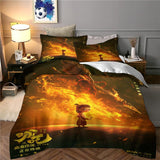 Movie Ne Zha 2 Bedding Set Quilt Cover Without Filler