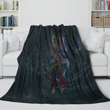 Movie Ne Zha 2 Blanket Flannel Throw Room Decoration