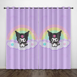 My Melody Kuromi Curtains Pattern Blackout Window Drapes