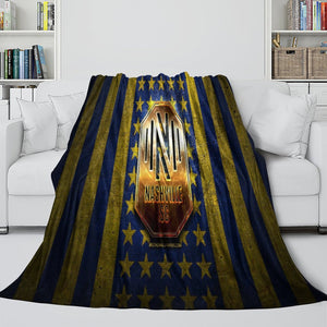 Nashville SC Blanket Flannel Fleece Throw Room Decoration