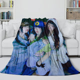 NewJeans Blanket Flannel Fleece Throw Kids Room Decoration