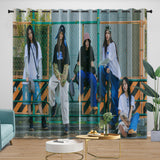 NewJeans Curtains Blackout Window Drapes Kids Room Decoration