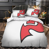New Jersey Devils Bedding Set Quilt Duvet Cover Without Filler