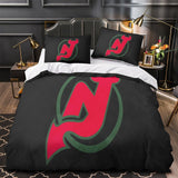 New Jersey Devils Bedding Set Quilt Duvet Cover Without Filler