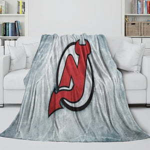 New Jersey Devils Blanket Flannel Throw Kids Room Decoration