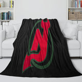 New Jersey Devils Blanket Flannel Throw Kids Room Decoration