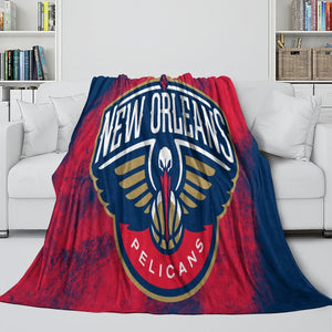 New Orleans Pelicans Blanket Flannel Fleece Throw Room Decoration