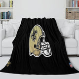 New Orleans Saints Blanket Flannel Fleece Throw Room Decoration