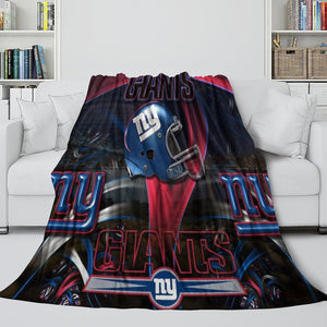 New York Giants Blanket Flannel Fleece Throw Room Decoration