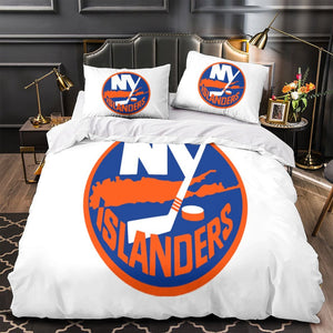 New York Islanders Bedding Set Quilt Duvet Cover Without Filler