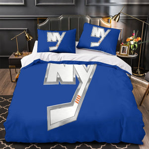 New York Islanders Bedding Set Quilt Duvet Cover Without Filler