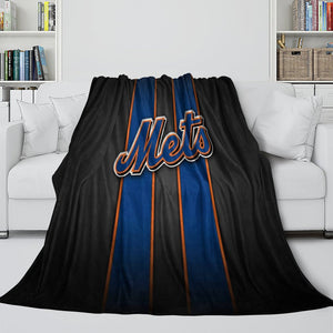 New York Mets Blanket Flannel Throw Room Decoration