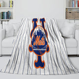 New York Mets Blanket Flannel Throw Room Decoration