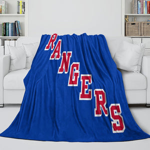 New York Rangers Blanket Flannel Throw Kids Room Decoration
