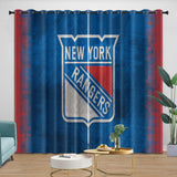 New York Rangers Curtains Blackout Window Drapes Room Decoration