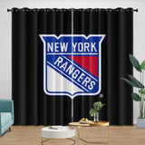 New York Rangers Curtains Blackout Window Drapes Room Decoration