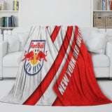 New York Red Bulls Blanket Flannel Fleece Throw Room Decoration
