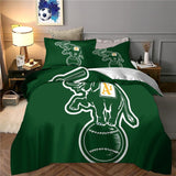 Oakland Athletics Bedding Set Quilt Cover Without Filler