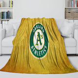 Oakland Athletics Blanket Flannel Throw Room Decoration