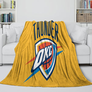 Oklahoma City Thunder Blanket Flannel Fleece Throw Room Decoration