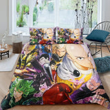One-Punch Man Bedding Set Pattern Quilt Cover Without Filler