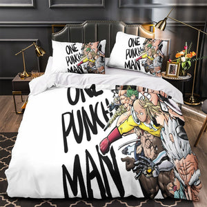 One-Punch Man Bedding Set Pattern Quilt Cover Without Filler