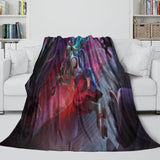 One Piece Film Red Blanket Flannel Throw Kids Room Decoration