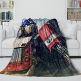 Optimus Prime Blanket Flannel Fleece Throw Kids Room Decoration