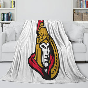 Ottawa Senators Blanket Flannel Throw Kids Room Decoration