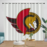 Ottawa Senators Curtains Blackout Window Drapes Room Decoration