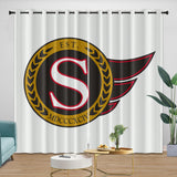 Ottawa Senators Curtains Blackout Window Drapes Room Decoration