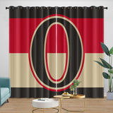 Ottawa Senators Curtains Blackout Window Drapes Room Decoration