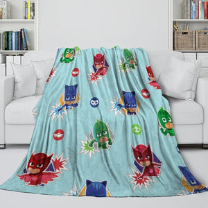 PJ Masks Blanket Kids Flannel Throw Room Decoration