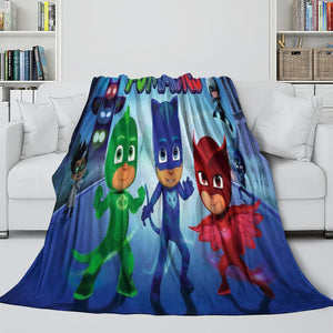 PJ Masks Blanket Kids Flannel Throw Room Decoration