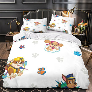 Paw Patrol 2025 Duvet Cover Pattern Bedding Set Without Filler