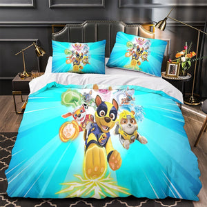 Paw Patrol Mighty Pups Duvet Cover Bedding Set Without Filler